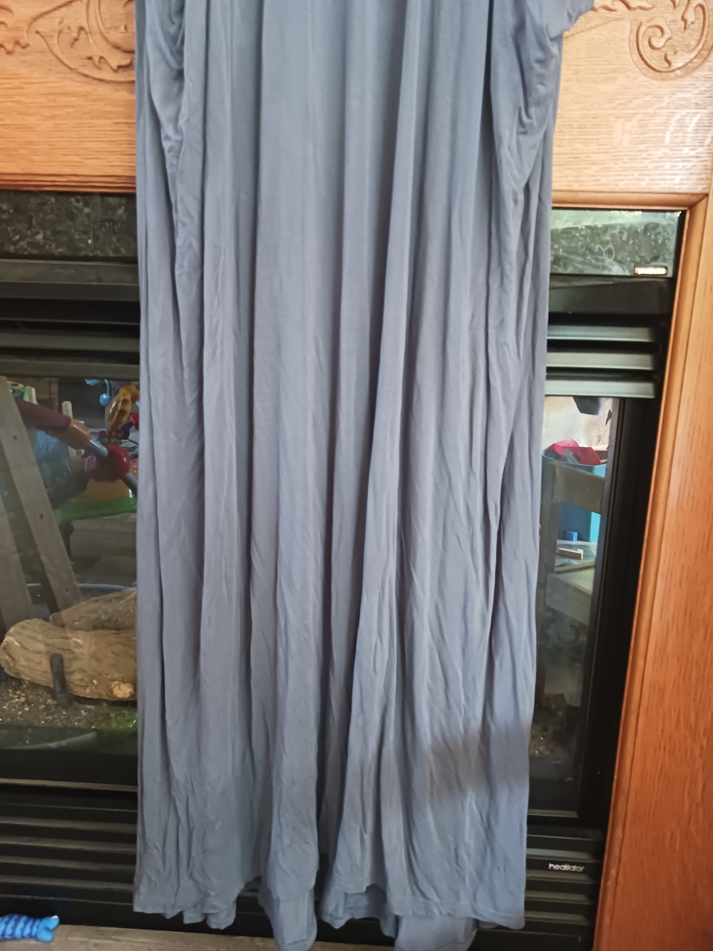 Latched Mama Cocoon Navy Blue Nursing Maxi Dress - Picture 4 of 7